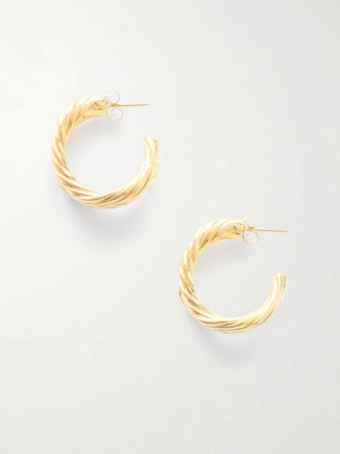 Thread Gold-plated Earrings