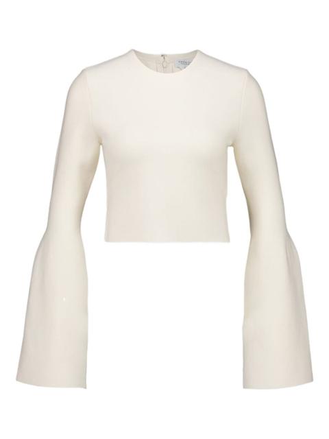 Talos flared-sleeve knit top
