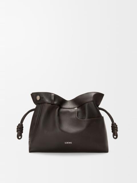 Panta medium Flamenco clutch in shiny calfskin