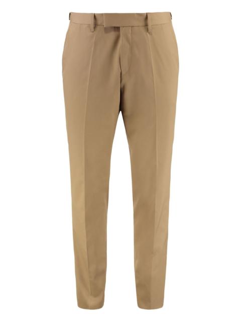 flat-front trousers