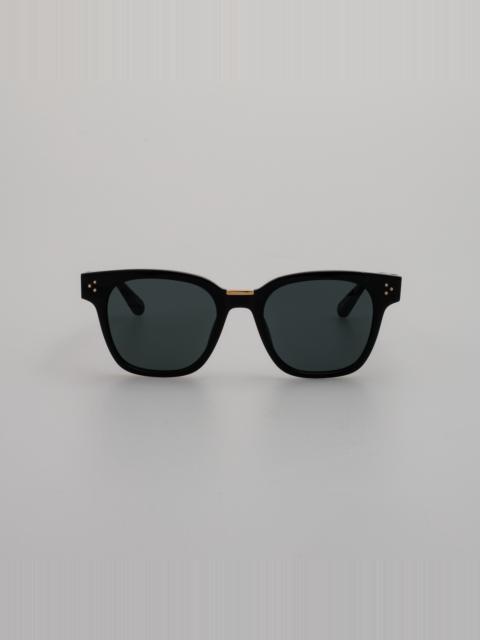 SANCHEZ D-FRAME SUNGLASSES IN BLACK
