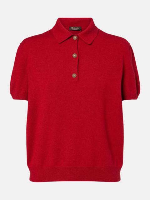 Classic cashmere polo shirt