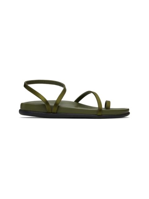 Khaki Eleftheria Footbed Sandals