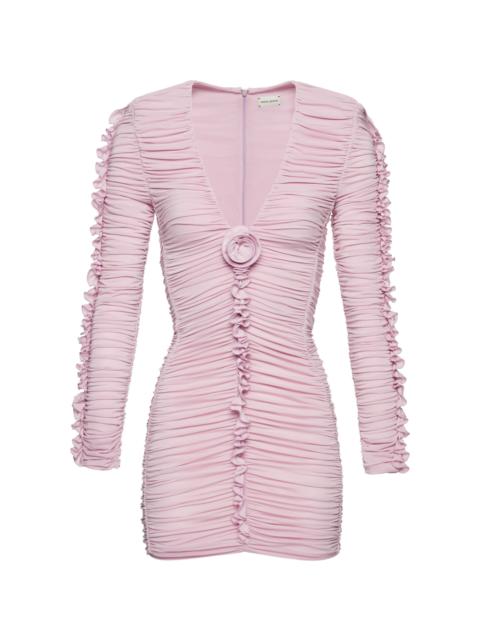 Ruched Mini Dress pink