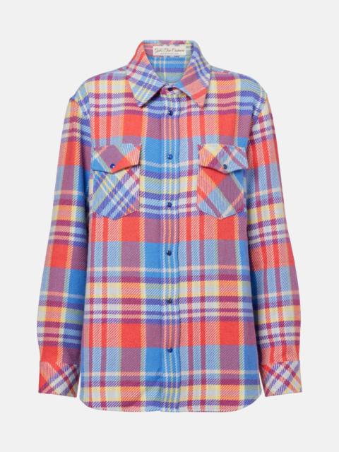 Creator plaid cashmere shirt