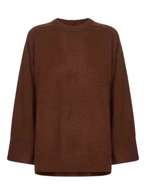 wide-cuff cashmere sweater