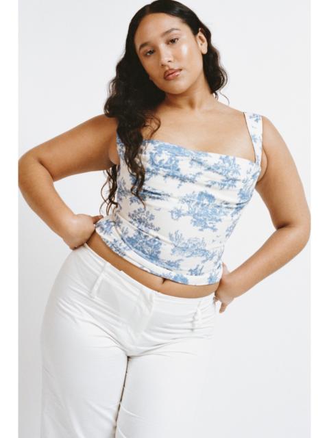 IMOGENE CORSET - BLUE TOILE