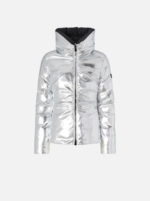 SHORT DOWN JACKET WITH MIRROR EFFECT