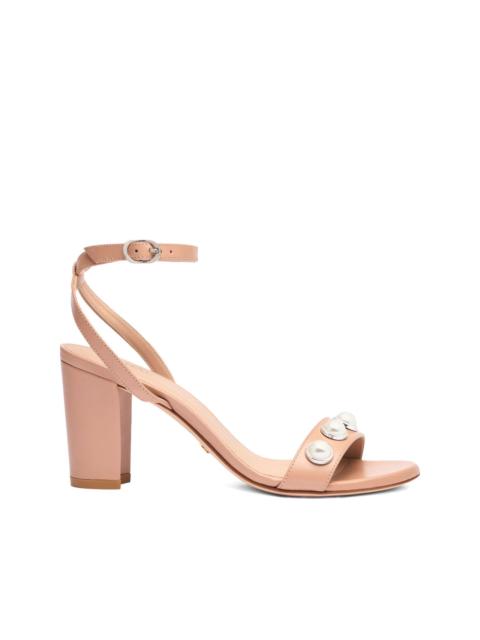 80mm Nearlybare portia pearl-embellished sandals