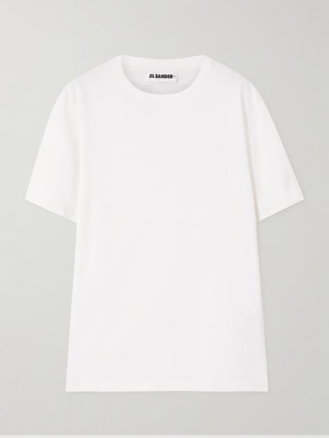 Appliquéd Cotton-jersey T-shirt