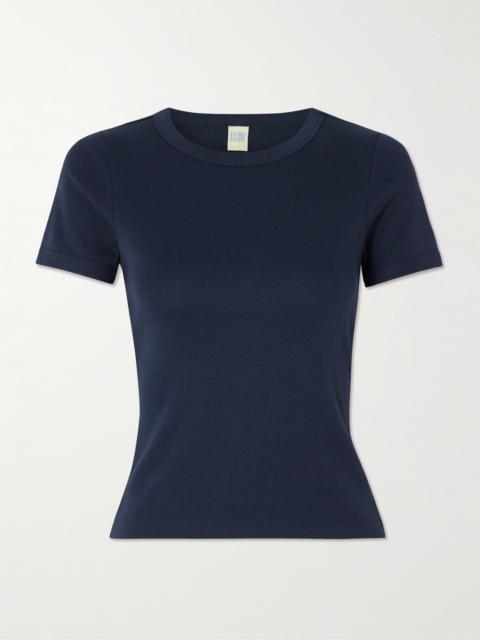 Car Ribbed Organic Cotton-jersey T-shirt