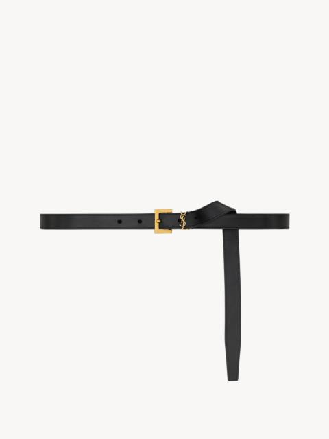 cassandre thin belt in vegetable-tanned leather