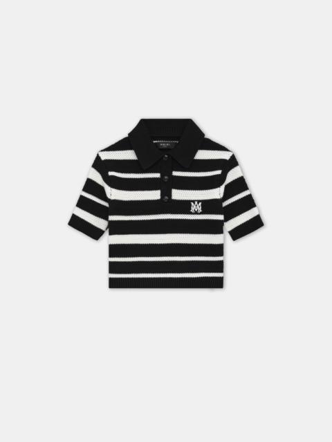 WOMEN'S MA STRIPED POLO