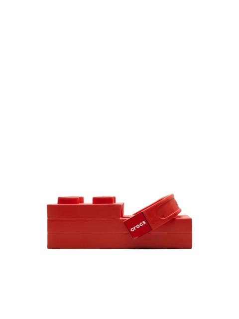 x LEGO Brick embossed clogs