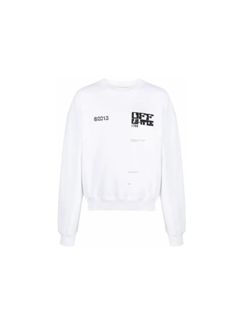 OFF-WHITE Tech Marker Crewneck White Black