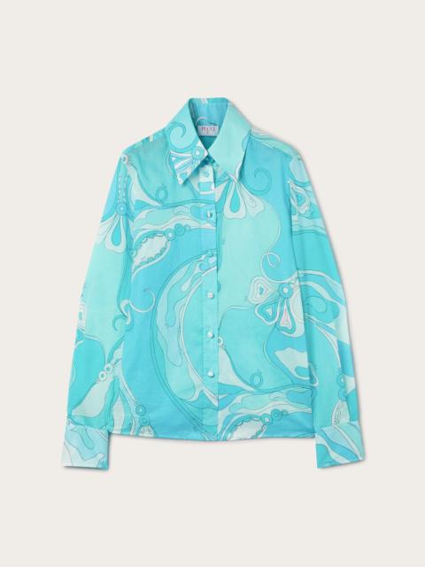 ORCHIDEE PRINT COTTON SHIRT