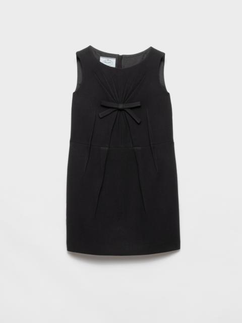 Natté fabric mini-dress