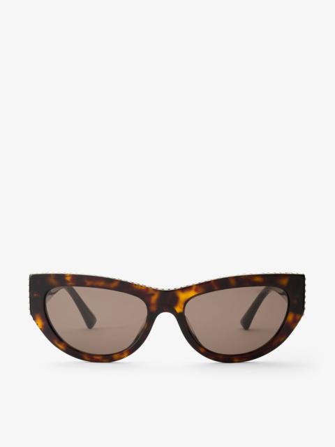 Vale 
Brown Havana Cat Eye Sunglasses