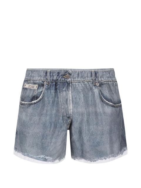 frayed swim shorts