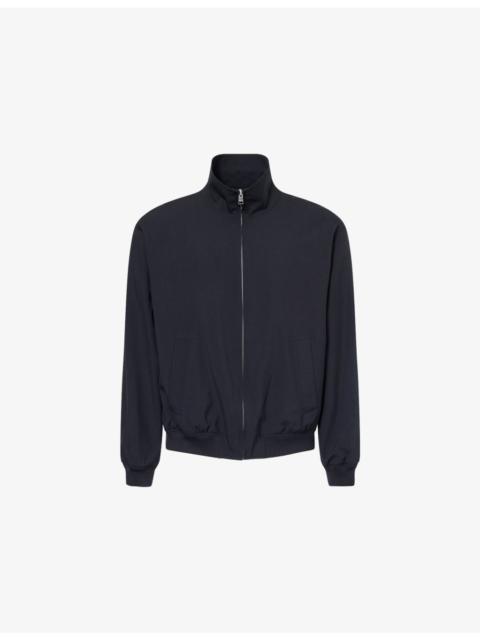 High-Neck Regular-Fit Wool Jacket