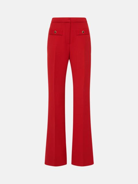 WOOL HIGH WAISTED TROUSERS