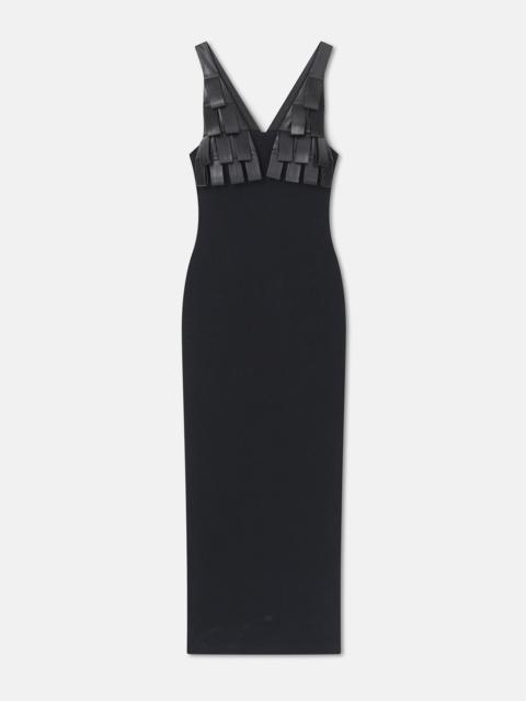 Jersey and Okobor™ Alt-Leather Dress