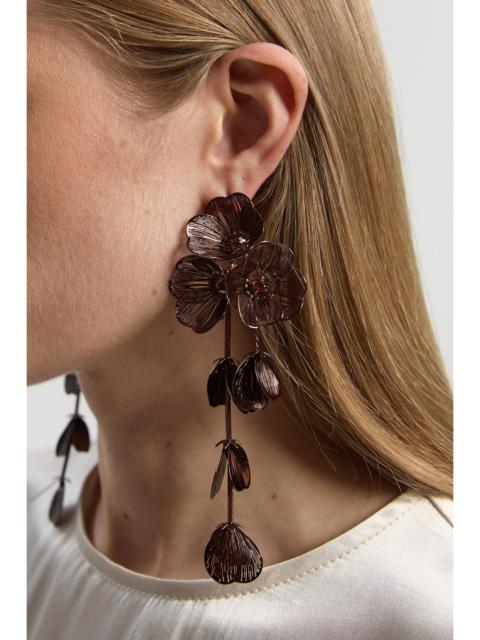 Cluster Flower Drop Earrings