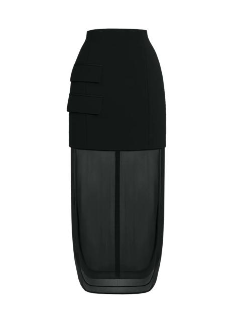 BASQUE SKIRT WITH ORGANZA LAYER