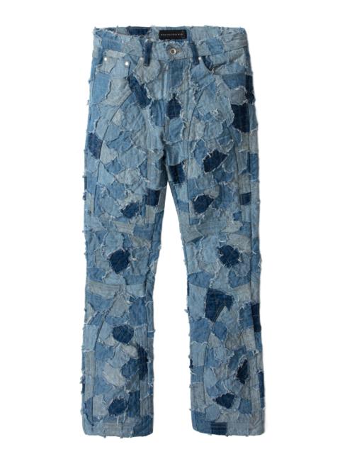 DENIM BORO MOTO PANT