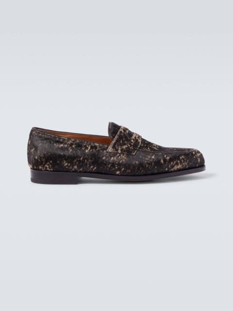 Lopez calf hair penny loafers