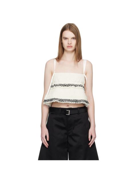 Off-White Tweed Camisole