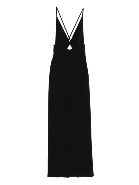 Milly cross-back maxi dress