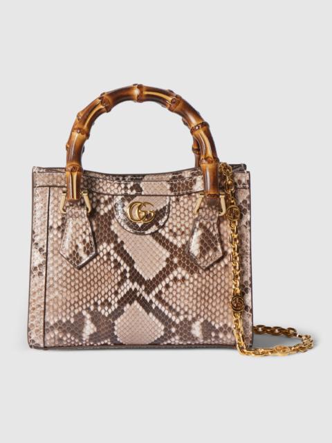 Gucci Diana python small tote bag