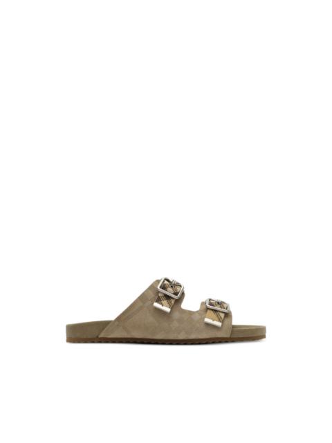 Check Suede Urchin Sandals