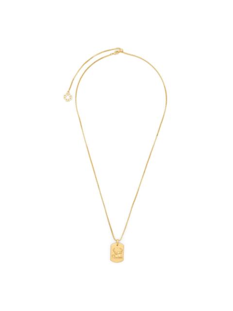 taurus-embellished necklace