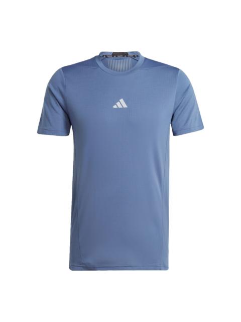 adidas Designed for Training HIIT Workout HEAT.RDY T-shirt Asia Sizing 'Blue' IS3741