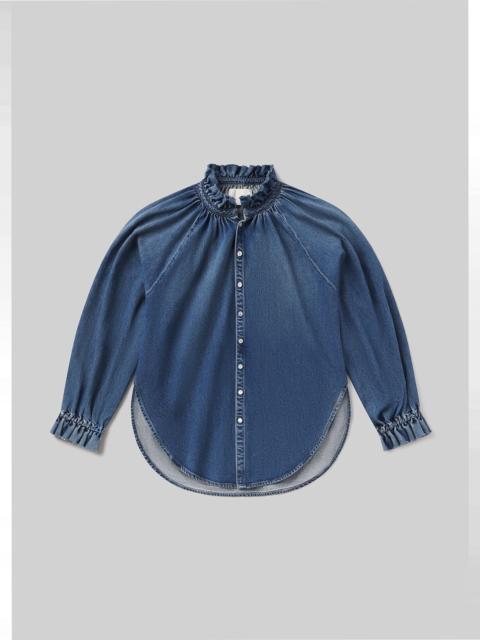 Loretta Ruffle Top
In Beacon