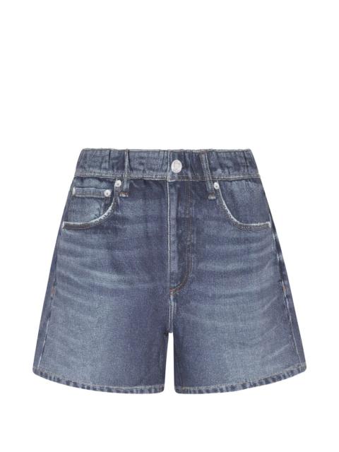 elastic-waistband shorts