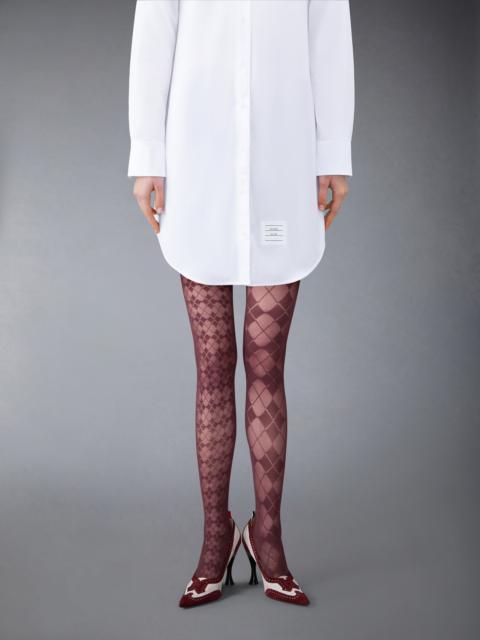 FUNMIX ARGYLE SHEER TIGHTS