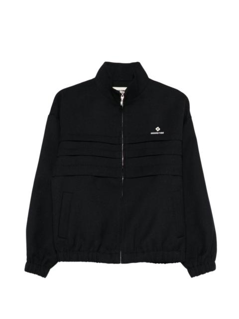 tucked-seam oversized jacket