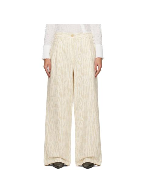 Off-White Wide-Leg Jeans