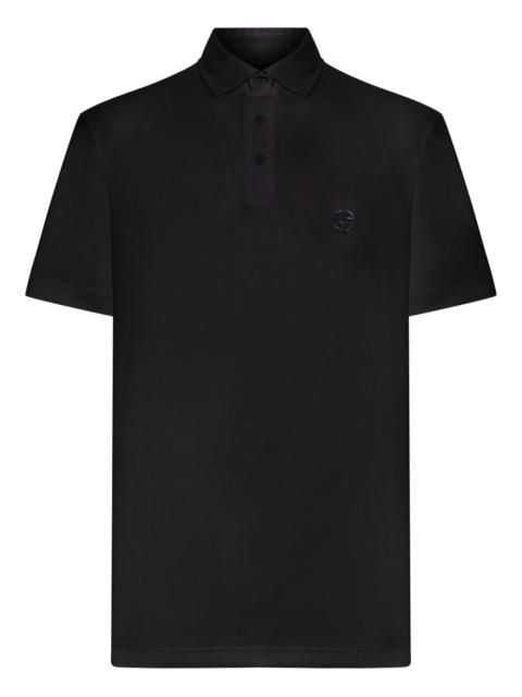 logo-embroidered polo shirt