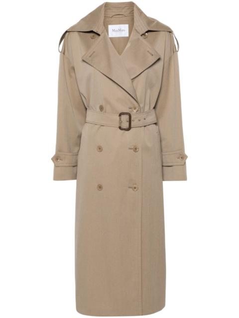 double-breasted trench coat