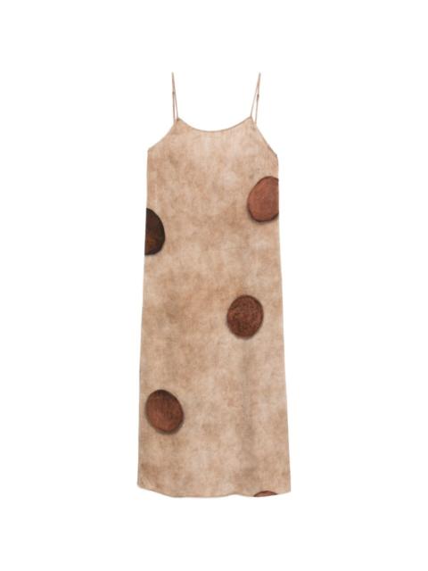 Anaya polka-dot midi dress