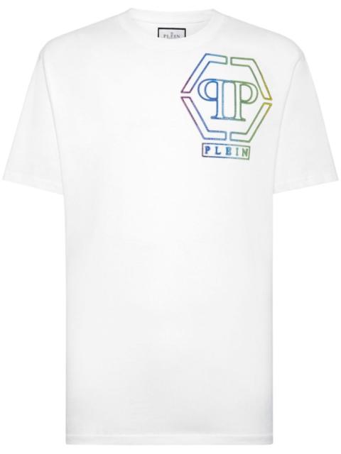 logo-embellished cotton T-shirt