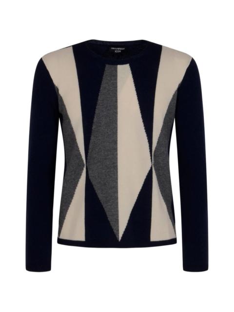 Icon geometric-pattern sweater