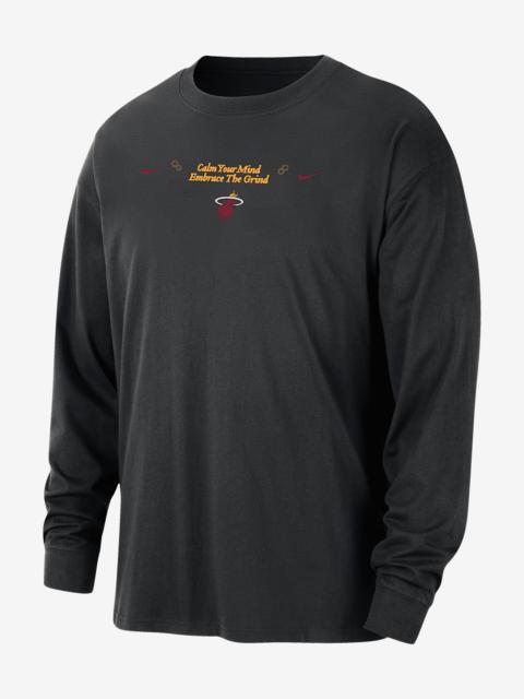 Miami Heat Courtside Men's Nike NBA Max90 Long-Sleeve T-Shirt