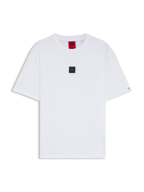 HUGO X RB T-SHIRT WITH BULL-GRAPHIC LOGO PATCH