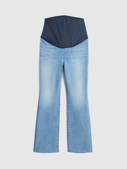 The Maternity Flare Crop Jean in Super Stretch Denim