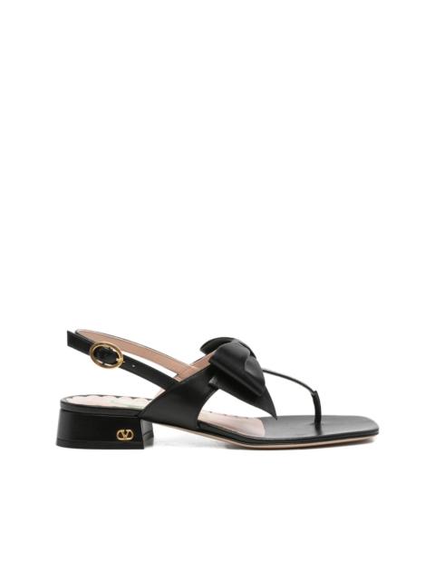 bow-embellished sandals